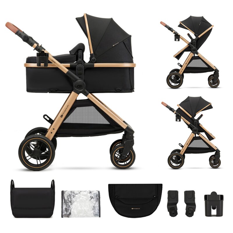 Wózek dziecięcy wielofunkcyjny KINDERKRAFT Esme 2w1 Czarny