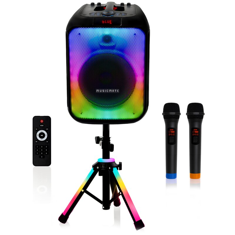 Musicmate MM-SC1000 PartyPowerX 400W Bluetooth Radio FM Czarny
