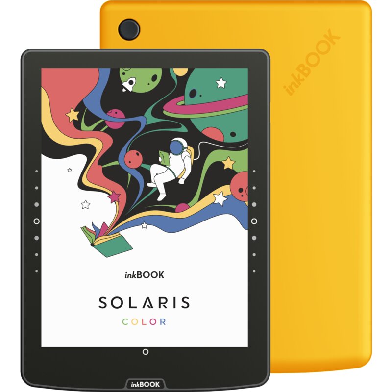 Czytnik e-booków INKBOOK Solaris Color 6", Podświetlany ekran, Wi-Fi Żółty