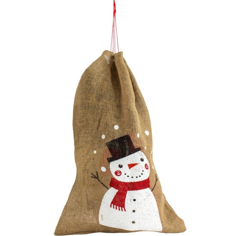 Worek prezentowy CHRISTMAS DECORATION Bałwan 50 x 70 cm