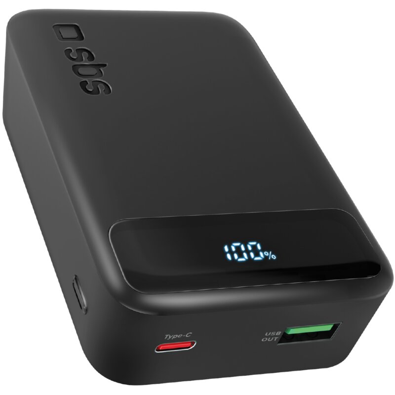 SBS TEBBCT20000PDLCDK Compact 20000mAh PD 20W LCD Czarny