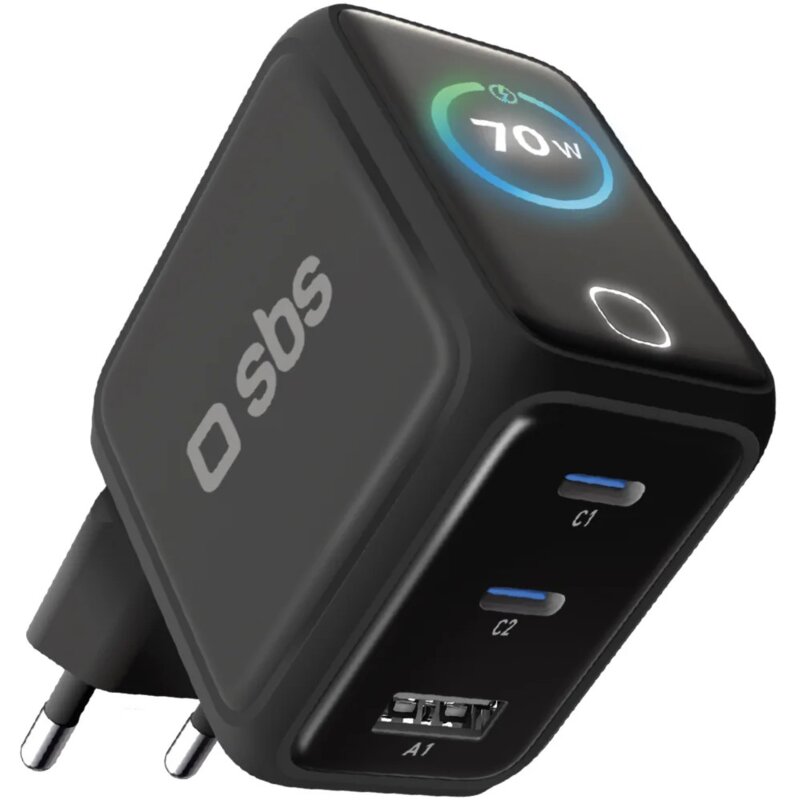 Ładowarka sieciowa SBS TETRGANTFT70WK GaN 70W Czarny
