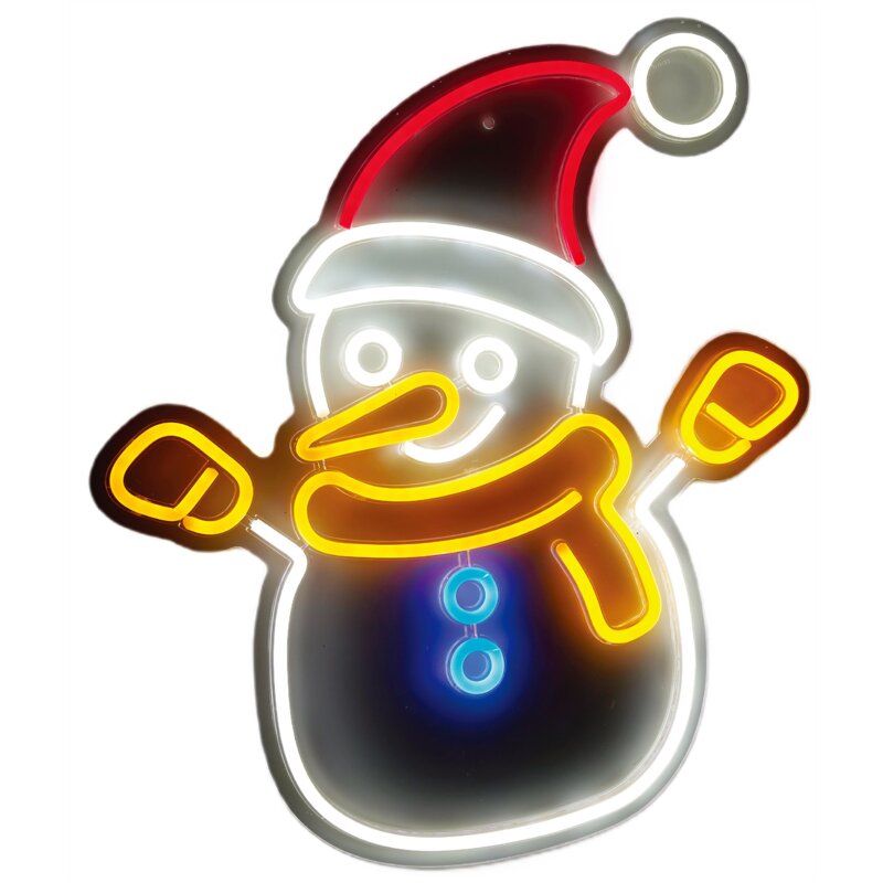 Neon LED CHRISTMAS DECORATION Bałwan USB