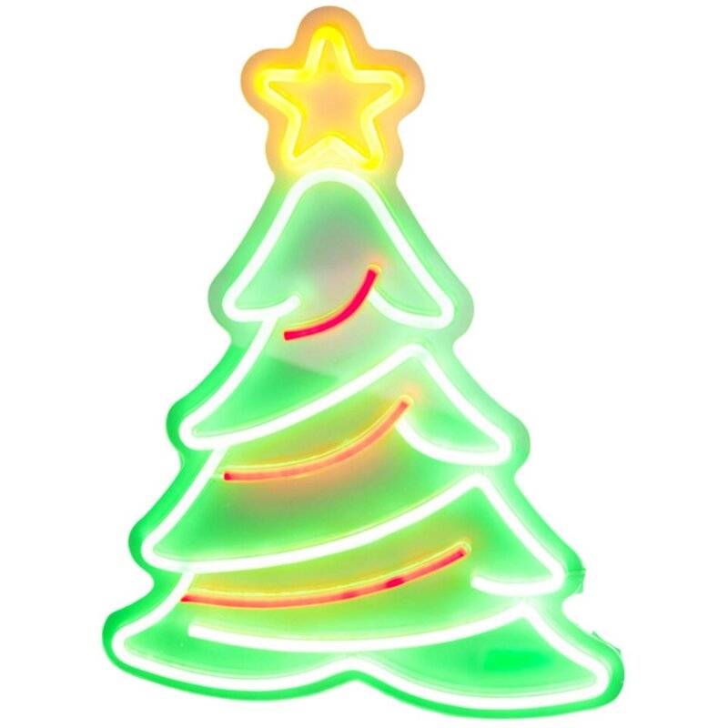Neon LED CHRISTMAS DECORATION Choinka USB