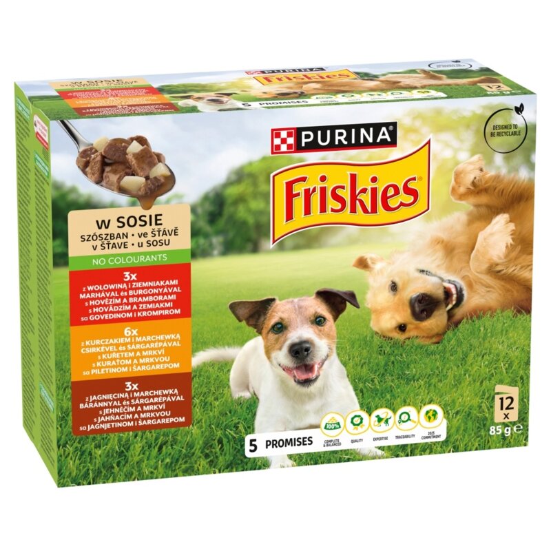 Karma dla psa FRISKIES Mix Mięs w sosie 12 x 85 g
