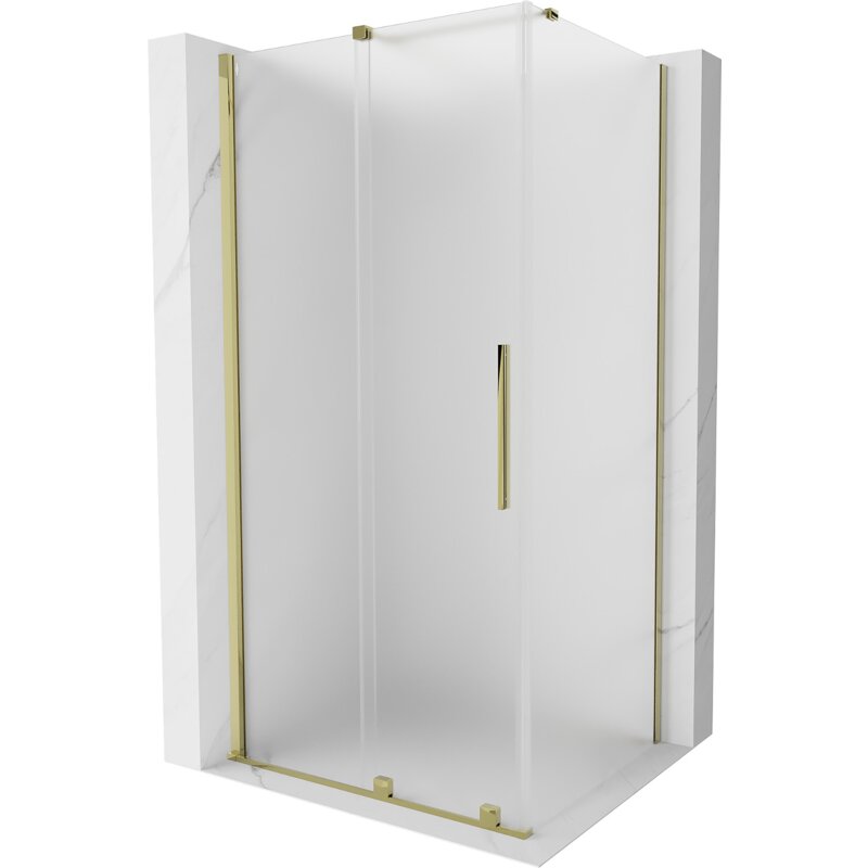 Mexen Velar kabina prysznicowa rozsuwana 110 x 90 cm, szron, złota - 871-110-090-31-50