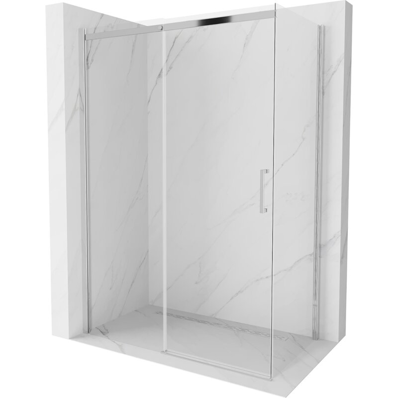 Mexen Omega kabina prysznicowa rozsuwana 150 x 80 cm, transparent, chrom - 825-150-080-01-00