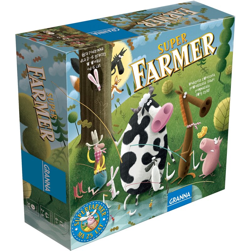 Gra planszowa GRANNA Super farmer z Rancha