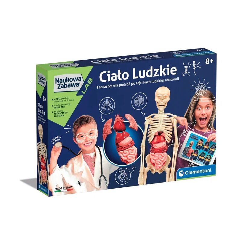 Zabawka edukacyjna CLEMENTONI Naukowa zabawa Ciało Ludzkie 60249