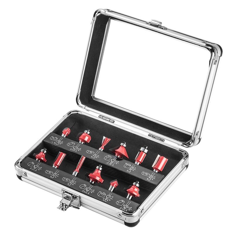 Zestaw frezów GRAPHITE 57H210 (12 elementów)