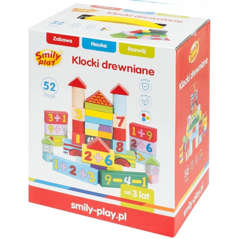 Klocki drewniane SMILY PLAY 84941