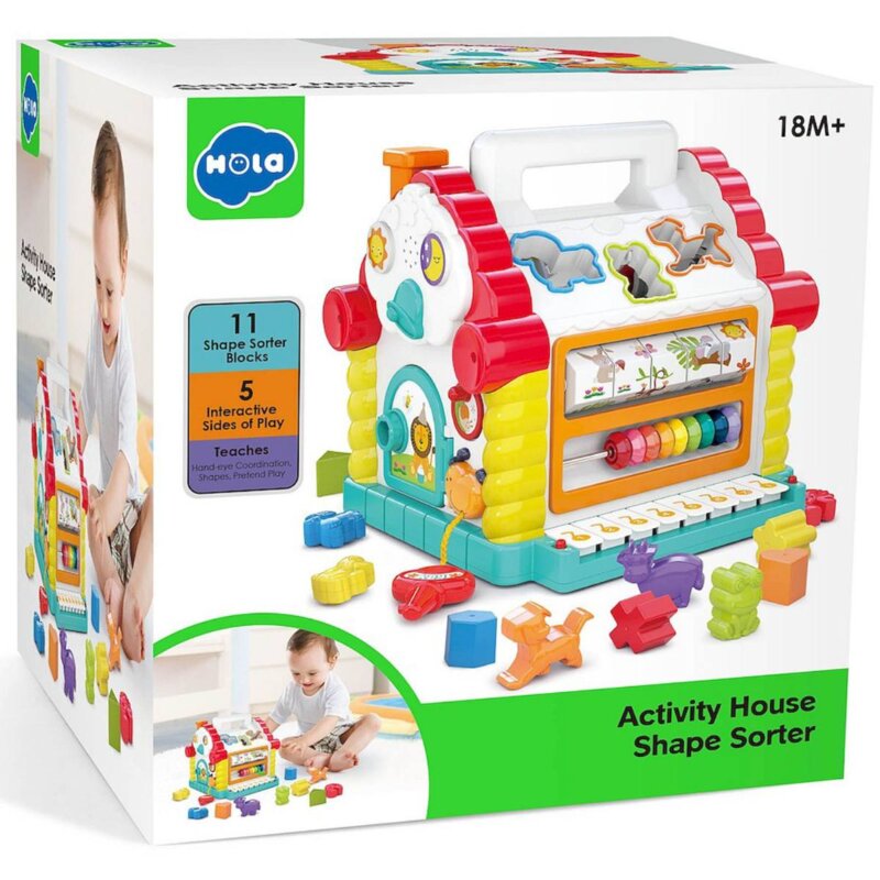 Zabawka edukacyjna HOLA Domek Sorter SN779