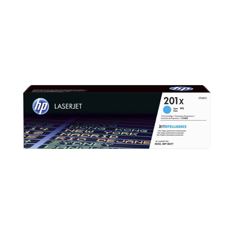 Toner HP 201X Cyan 2.3K CF401X