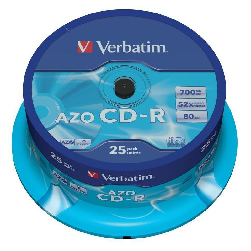 Płyta VERBATIM CD-R, 700 MB, 52x (25 szt.)