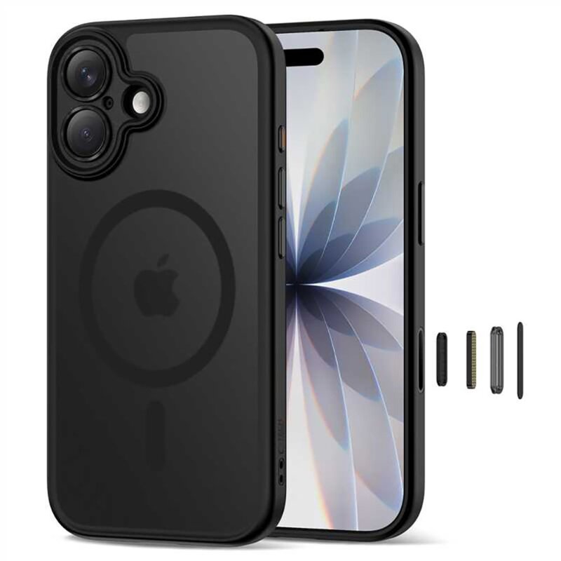 Etui TECH-PROTECT MagPeak MagSafe CC do Apple iPhone 17 Czarny matowy