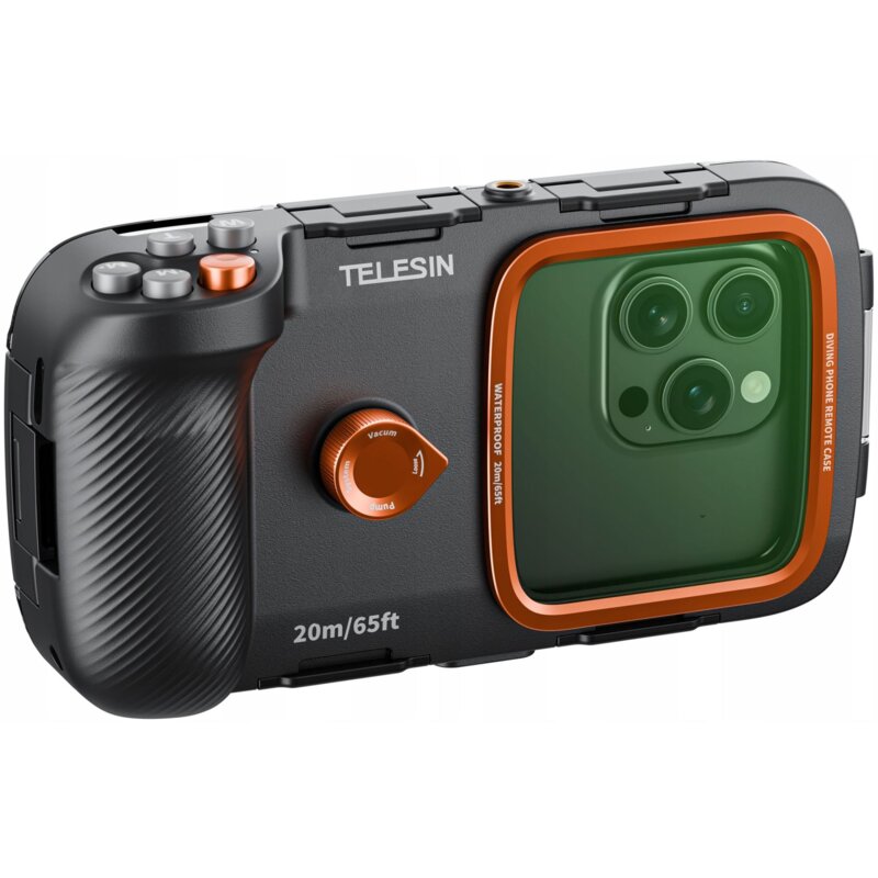 Etui TELESIN P4-WTP-06 Czarno-pomarańczowy