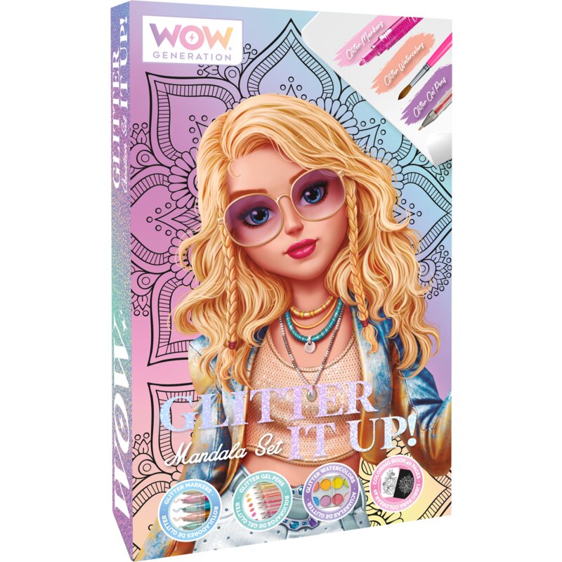 Zestaw kreatywny KIDS EUROSWAN WOW Generation Mandala Brokat WOW00084