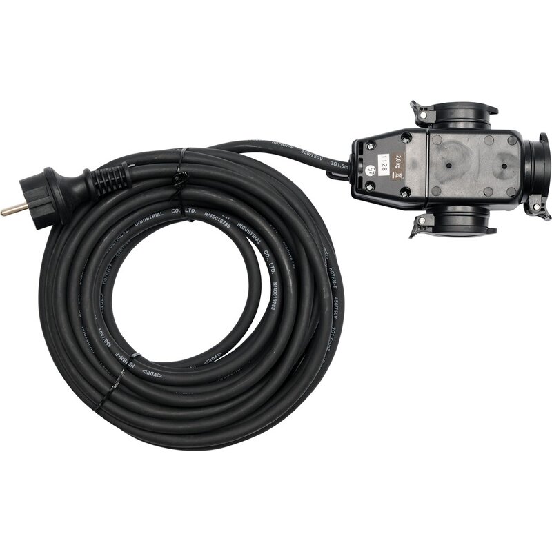 Przedłużacz YATO YT-81162 20 m Czarny