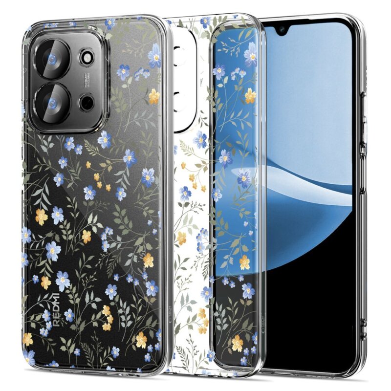 Etui TECH-PROTECT FlexAir do Xiaomi Redmi 15C (173 mm)/Poco C85 (173 mm) Kwiaty