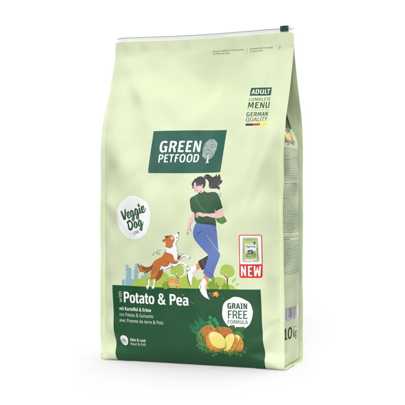 Karma dla psa ADULT GREEN Petfood With Potato & Pea 3 Kg