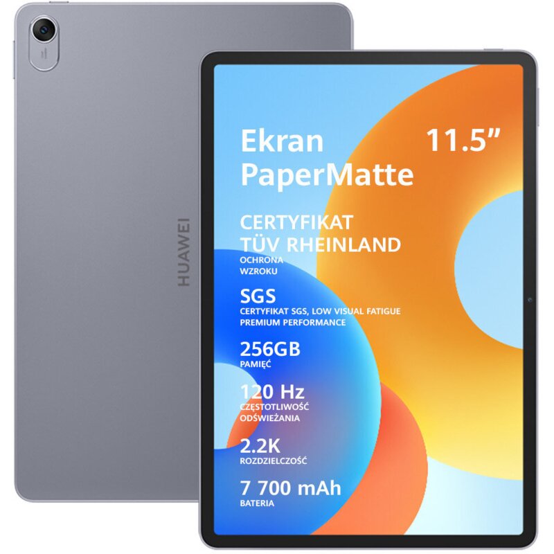 Tablet HUAWEI MatePad 11.5" 2.gen. PaperMatte Edition 8/256 GB Wi-Fi Szary