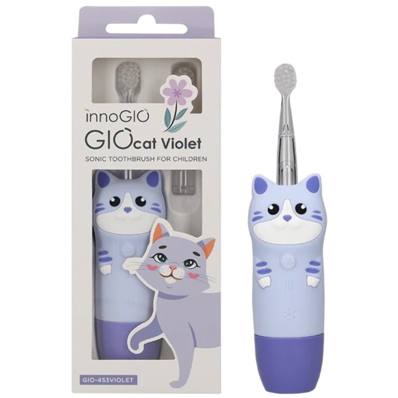 Szczoteczka soniczna INNOGIO GIO-Cat GIO-453 Fioletowo-niebieski