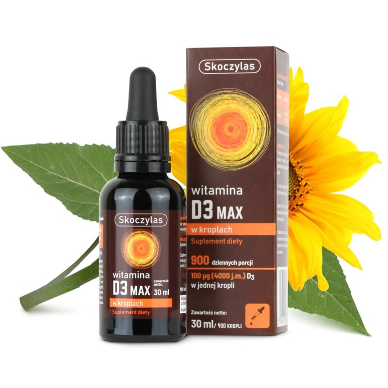 Witamina D3 SKOCZYLAS Max w kroplach (30 ml)