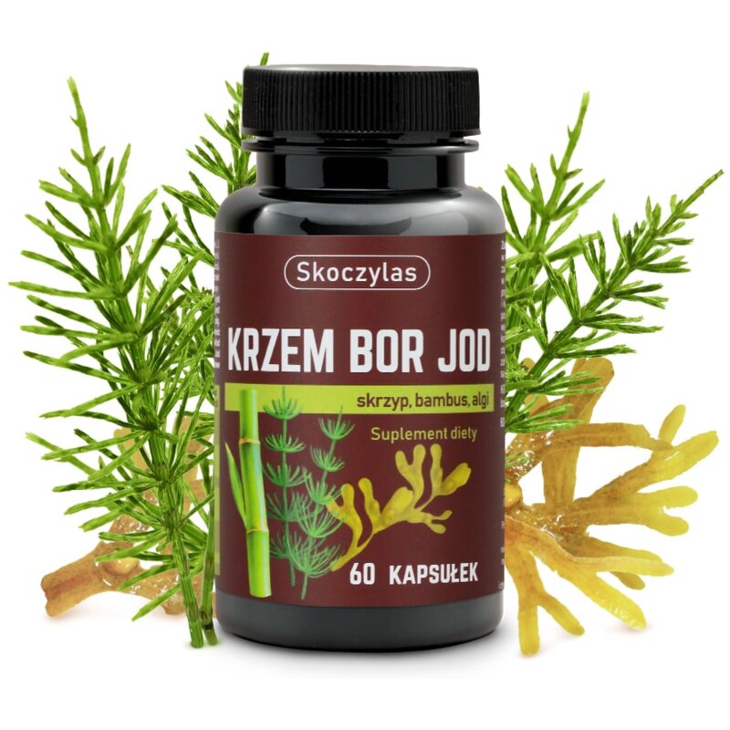 Suplement diety SKOCZYLAS Krzem Bor Jod (60 kapsułek)