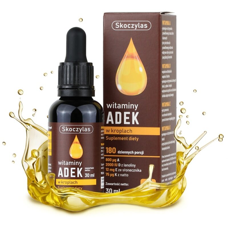 Kompleks witamin SKOCZYLAS ADEK w kroplach (30 ml)