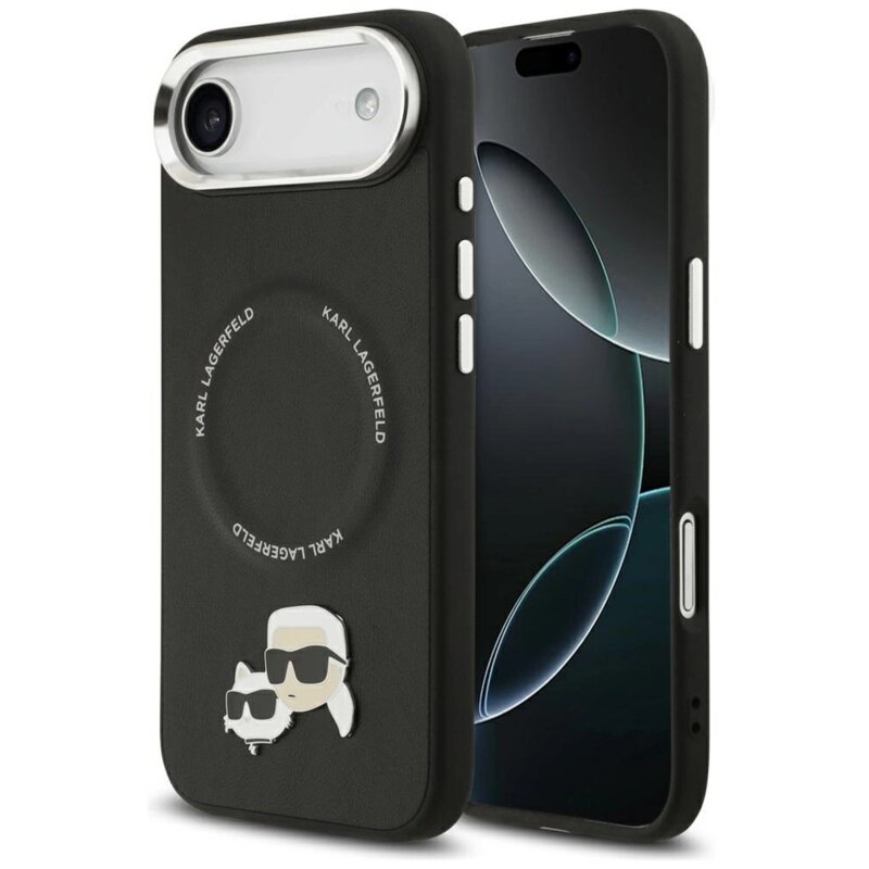 Karl Lagerfeld Karl & Choupette Pins MagSafe do iPhone Air Czarny