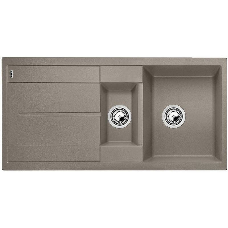 Zlewozmywak półtorakomorowy z ociekaczem BLANCO Metra 6 S 517355 Tartufo 50 x 100
