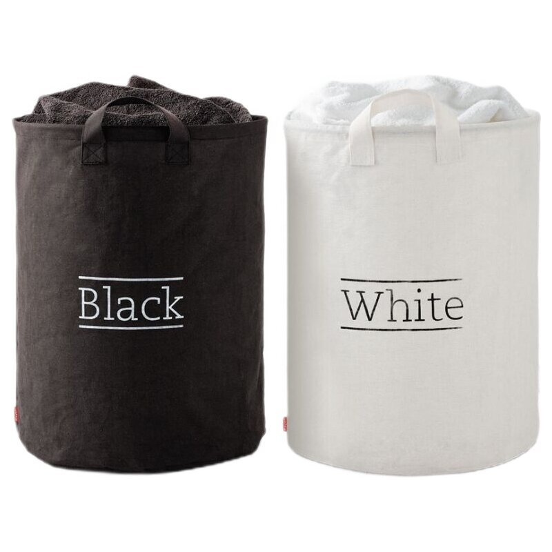 Kosz na pranie RAYEN RA-2303 70L Czarno-biały