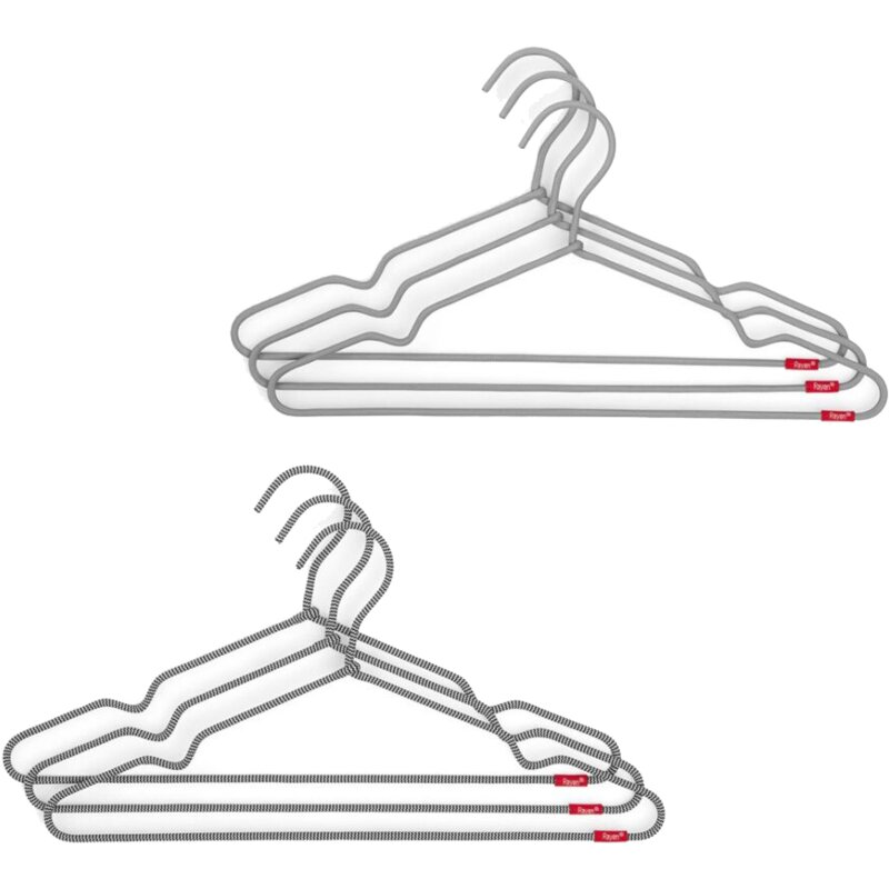 Wieszak na ubrania RAYEN RA-2111 Szary (6 sztuk)