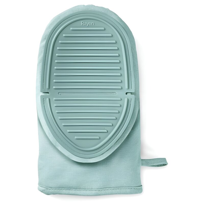 Rękawica kuchenna bawełniano-silikonowa RAYEN RA-6113.01 Turkusowy