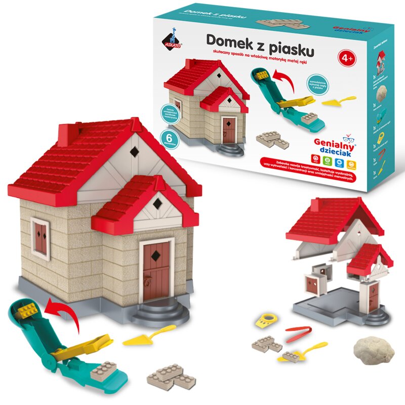 Zestaw kreatywny ASKATO Genialny dzieciak Domek z piasku 127729