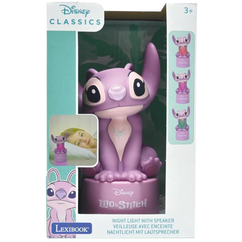 Zabawka lampka nocna z głośnikiem LEXIBOOK Stitch Angel NS01D1