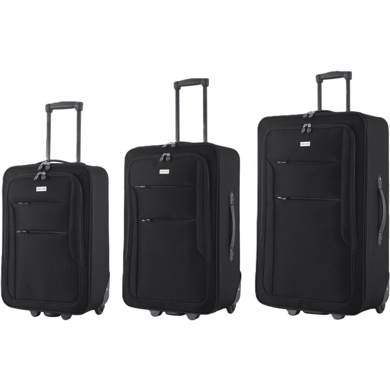 Zestaw walizek SEMI LINE T5676-0 Czarny