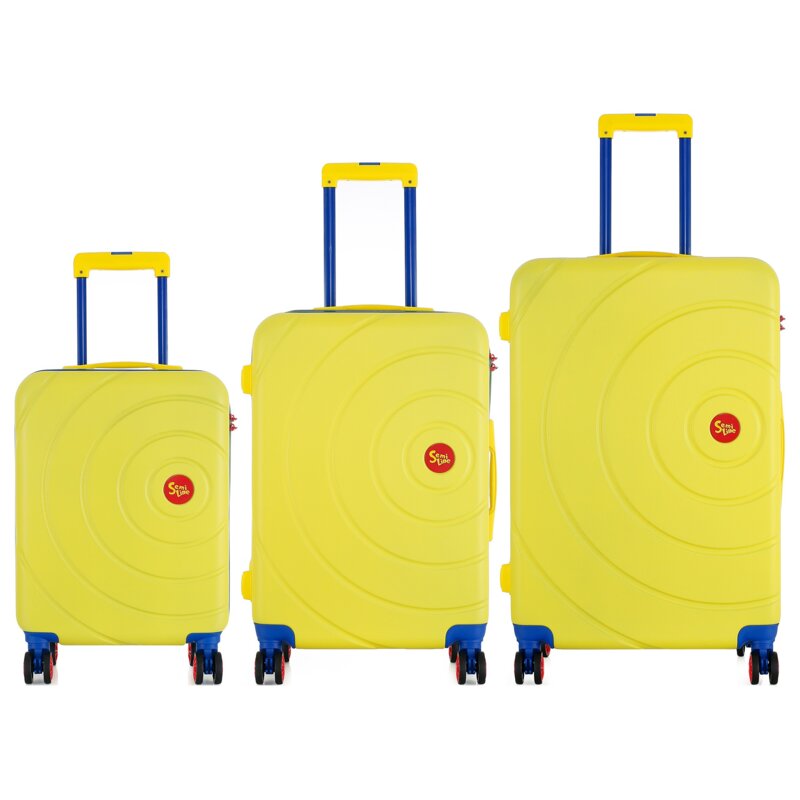 Zestaw walizek SEMI LINE T5929-0 Żółty