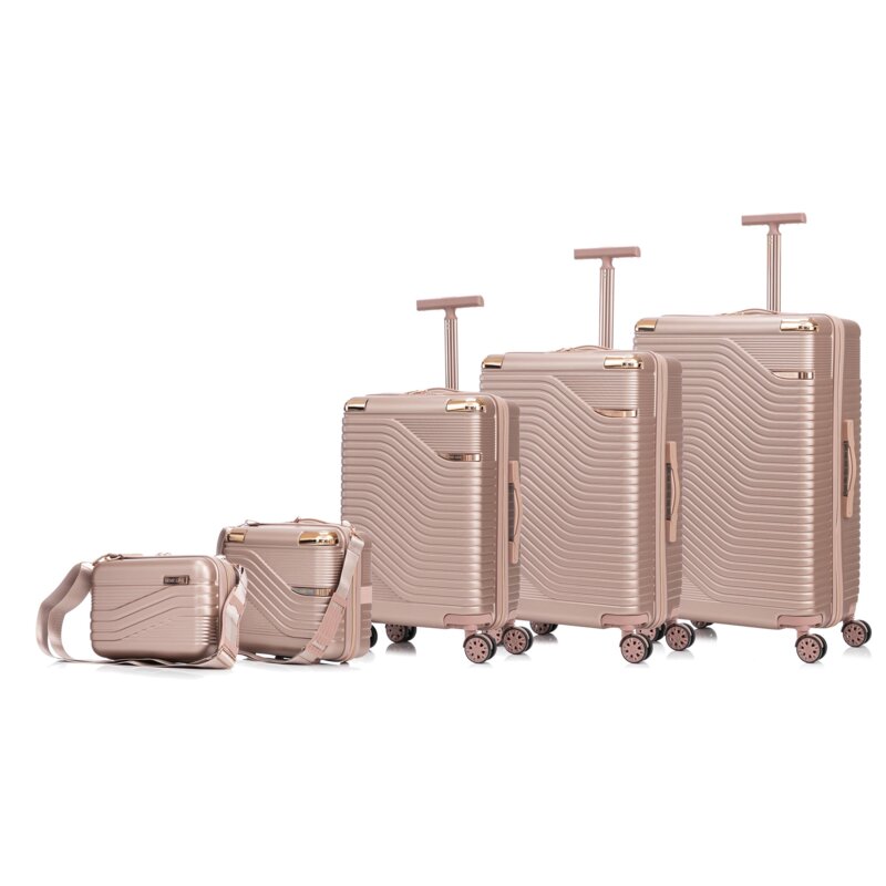 Zestaw walizek SEMI LINE T5810-0 Różowy