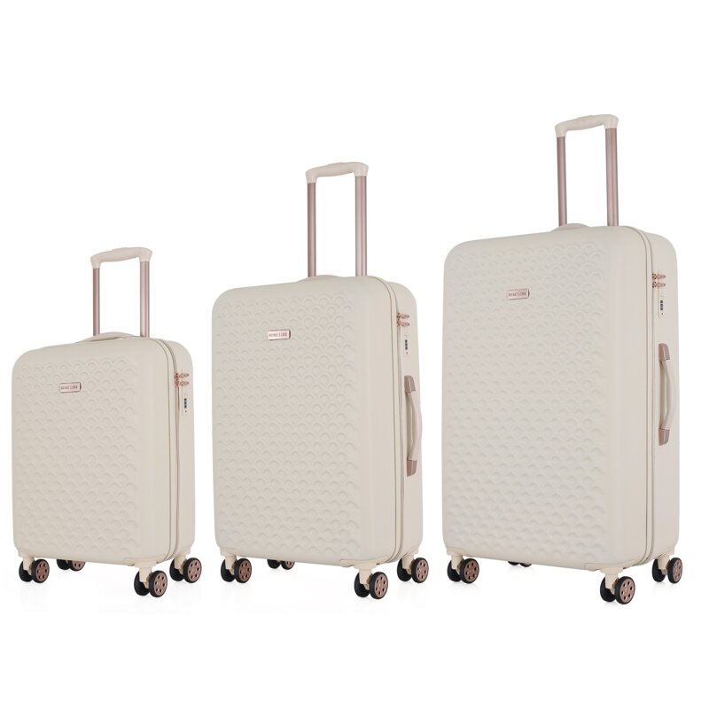 Zestaw walizek SEMI LINE T5791-0 Ecru