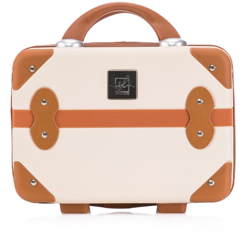 Kuferek SEMI LINE T5506-1 Vintage 23 cm Ecru-brązowy