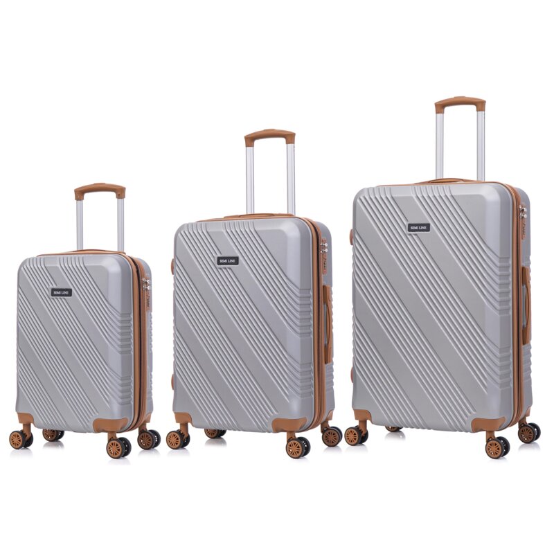 Zestaw walizek SEMI LINE T5849-0 Grafitowy