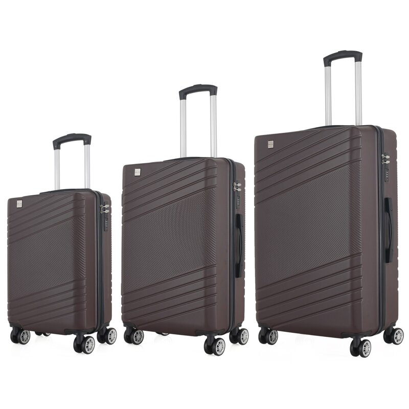 Zestaw walizek SEMI LINE T5788-0 Brązowy
