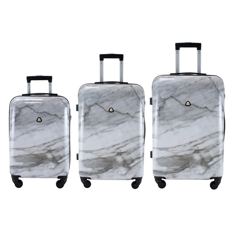 Zestaw walizek SEMI LINE T5731-0 Jasny-marmur