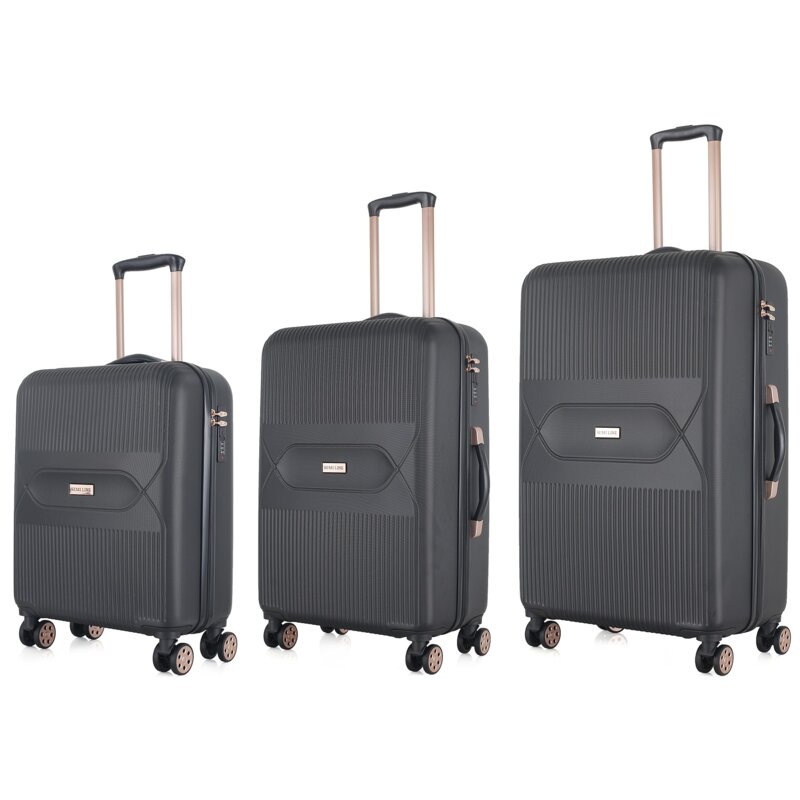 Zestaw walizek SEMI LINE T5787-0 Czarny