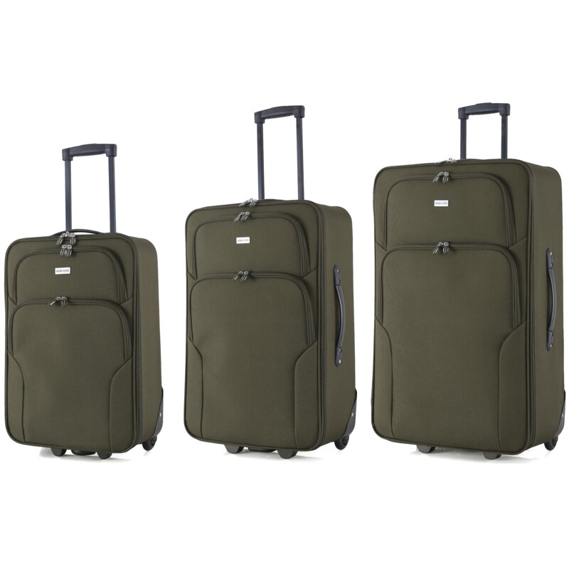 Zestaw walizek SEMI LINE T5966-0 Khaki