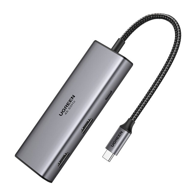 UGREEN CM498 7w1 USB-C do HDMI 4K 60HZ USB PD Szary