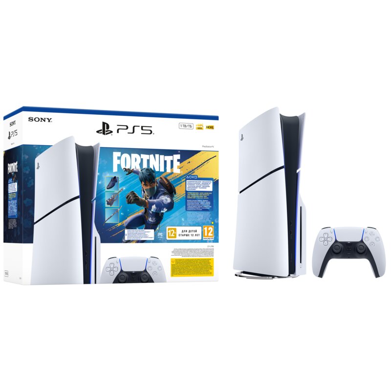 Konsola SONY PlayStation 5 Slim E-chassis + Fortnite Pakiet Rozkwitający Chaos