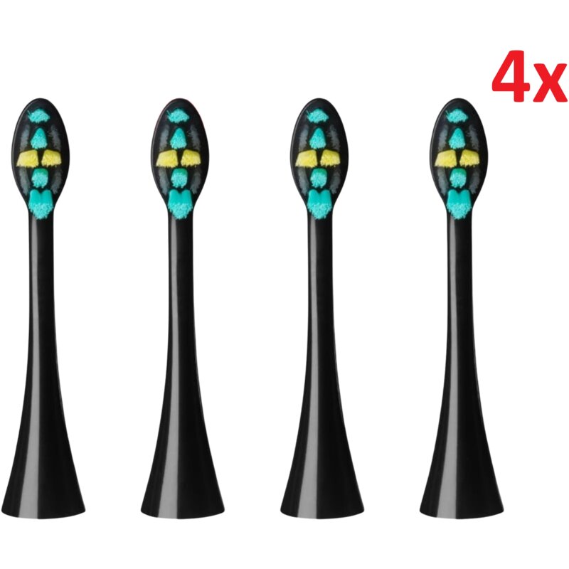 Oryginalna końcówka szczoteczki CONCEPT 3D Daily Clean ZK0071 Czarny (4 szt.) (Dokładne czyszczenie zębów)