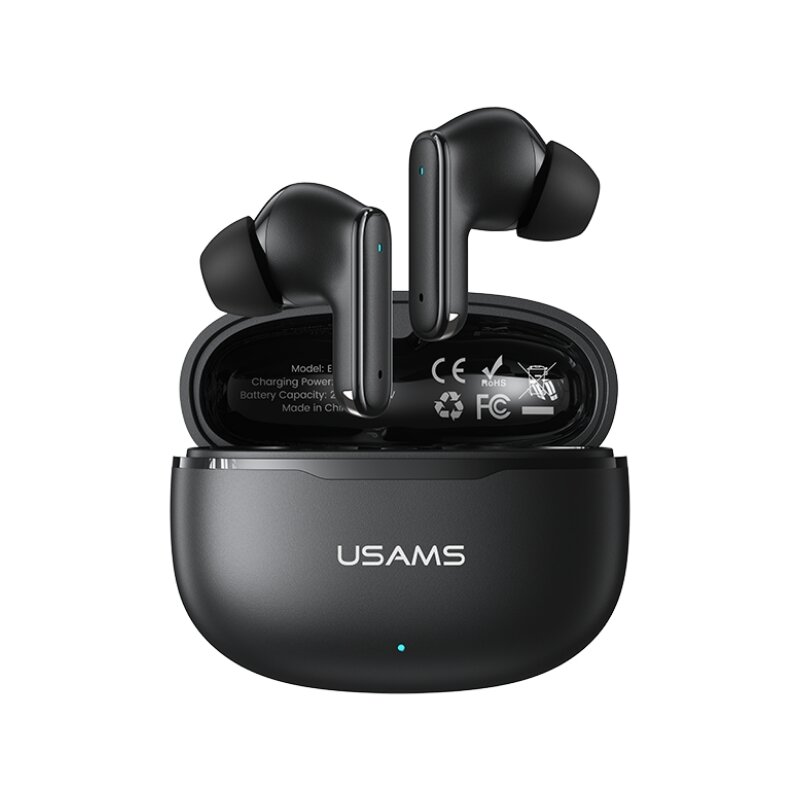 USAMS E05 TWS Dokanałowe Bluetooth 5.0 Czarny